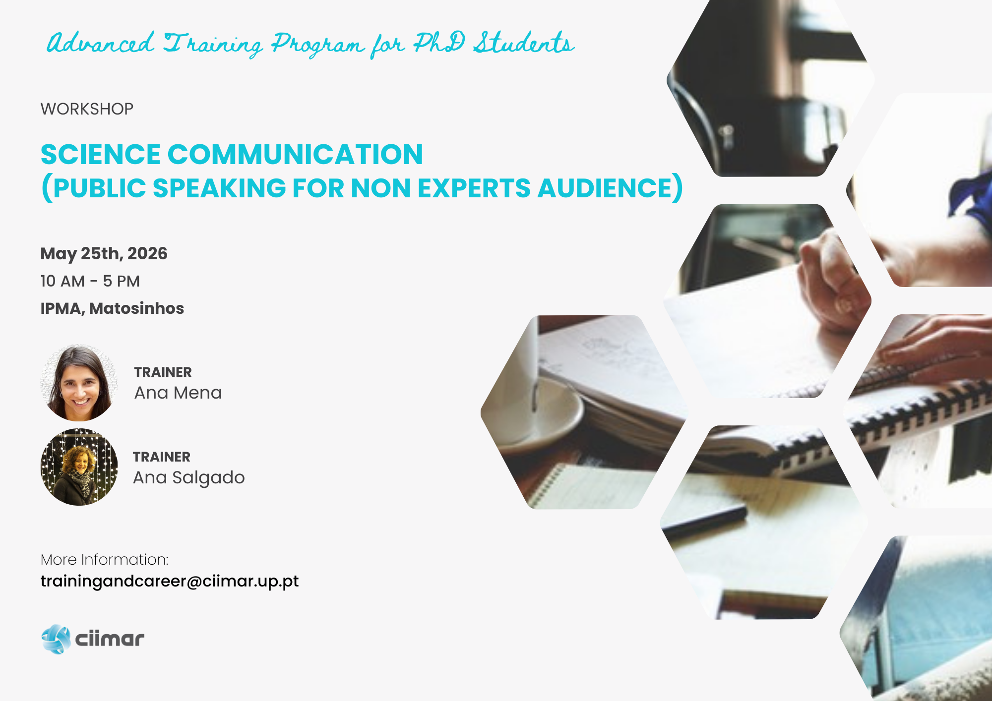 Science Communication (public speaking for non experts audience)